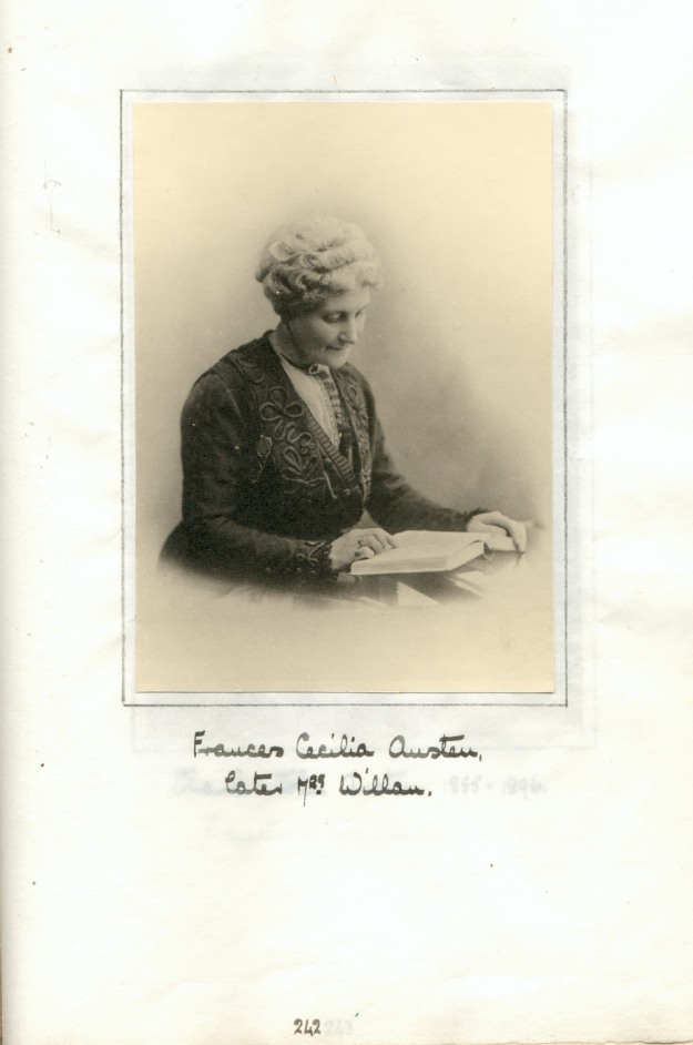 Frances Cecilia Austen, later Mrs Willan.